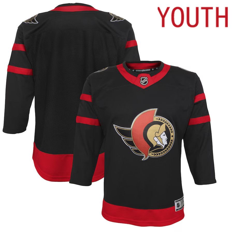 Youth Ottawa Senators Black Home Premier NHL Jersey